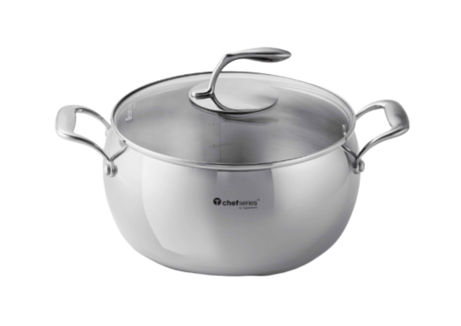 Tupperware Nồi T Chef Series Casserole 3.8L (nắp kính) 