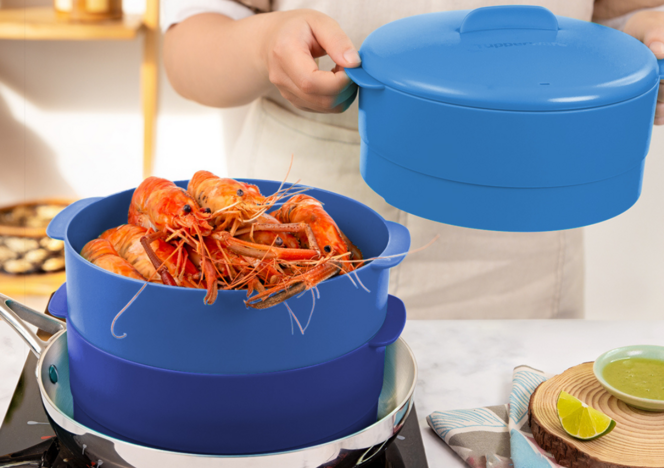 Tupperware Xửng Hấp Steam It 3 Tầng 